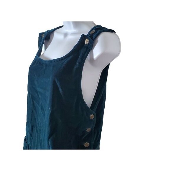 Match Vintage Sleeveless Pinafore Jumper Dress With Button Details & Pockets - Picture 3 of 10